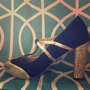 ModCloth Glitter Heel